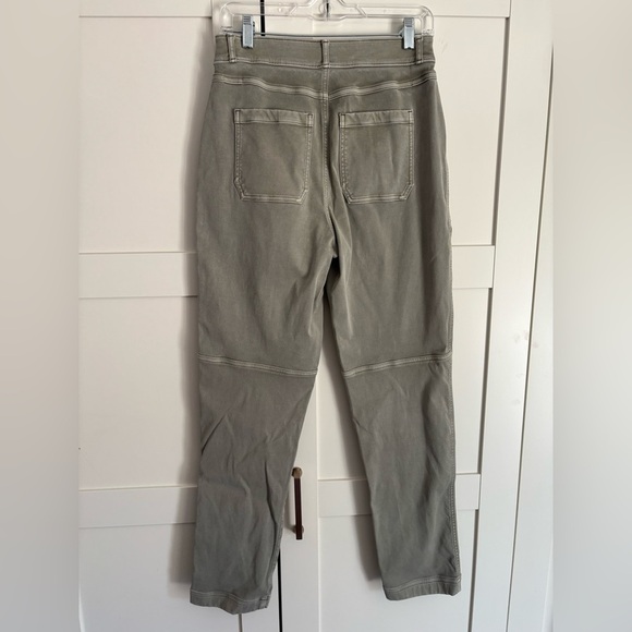 SPANX Stretch Twill Straight Leg Pants - Green size medium - Picture 4 of 7